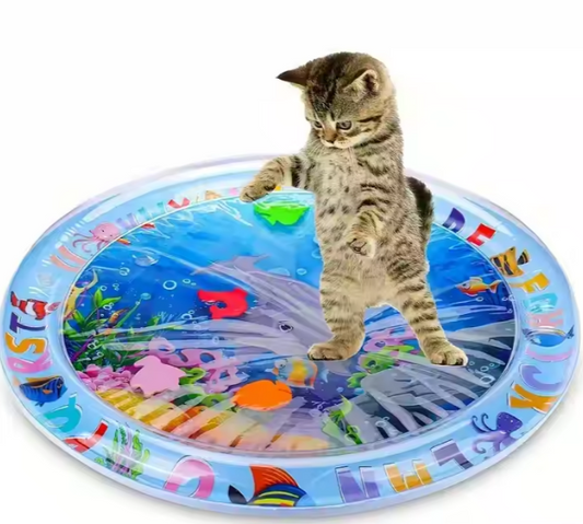 🐕🎉 Zona de Juegos Acuáticos para Mascotas – Alfombrilla Redonda y Refrescante 💧